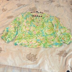 Lilly Pulitzer Vibrant Green and Pink Elsa